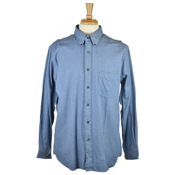 Club Room Button Down Shirt LG Blue - Picture 1 of 2